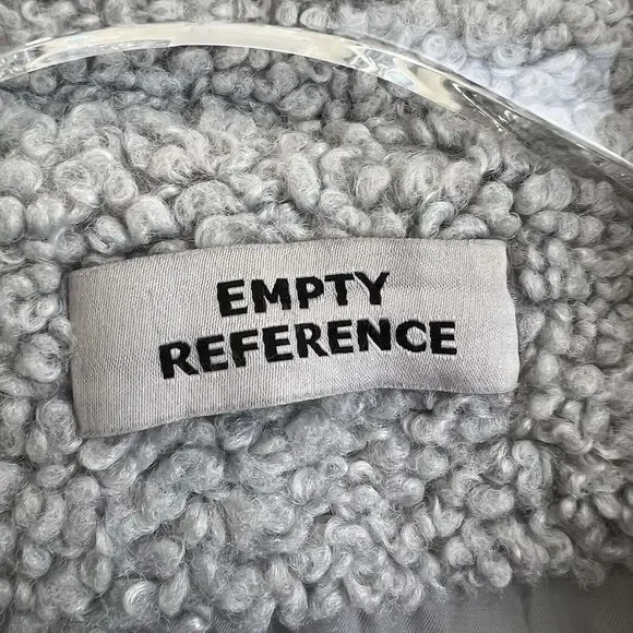 Smiley Sherpa Jacket Cashmere Rabbit Hair Men's Small (fits loose) - Picture 7 of 16